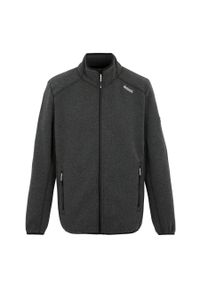 Polar zapinany na zamek błyskawiczny Regatta Torrens. Kolor: czarny. Materiał: polar. Sport: turystyka piesza #1