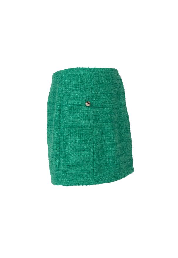 Guess Spódnica "Dianne" | Q3GD32WFGM0 | Kobieta | Zielony. Kolor: zielony. Materiał: poliester. Długość: krótkie. Styl: elegancki, klasyczny