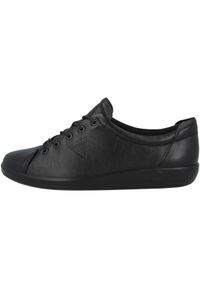 ecco - Buty do chodzenia damskie Ecco Soft 20. Kolor: szary. Materiał: materiał, tkanina, syntetyk, skóra. Szerokość cholewki: normalna. Sport: turystyka piesza