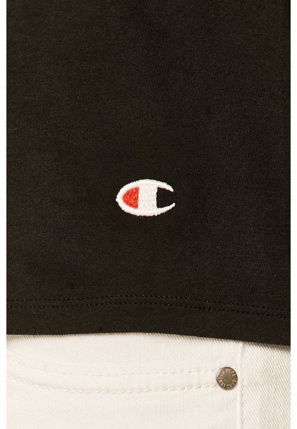 Champion - T-shirt (2-pack). Okazja: na co dzień. Kolor: czarny. Materiał: materiał. Styl: casual