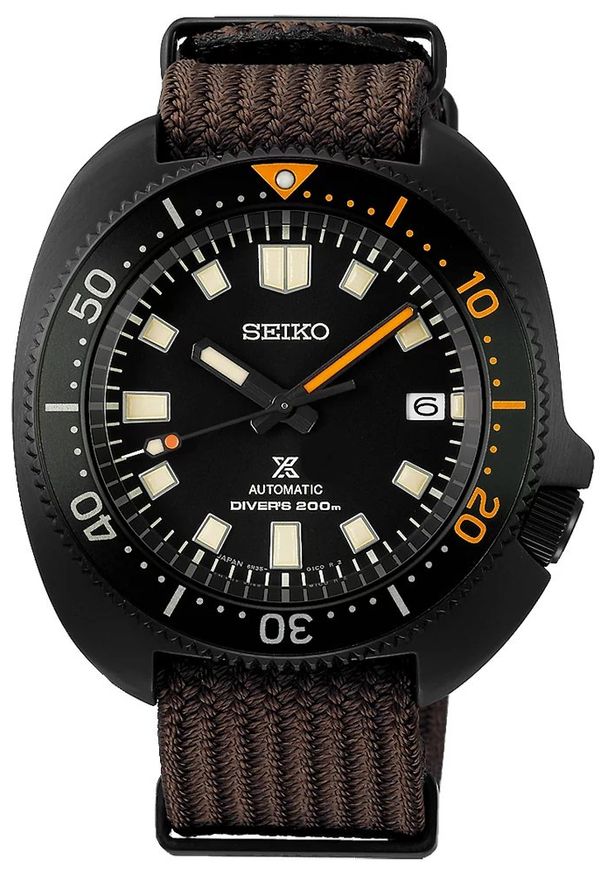 Seiko - Zegarek Męski SEIKO The Black Series Limited Edition 1970 Re Creation Prospex SPB257J1. Styl: wakacyjny, sportowy