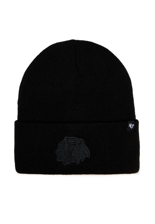 47 Brand Czapka NHL Chicago Blackhawks Haymaker '47 H-HYMKR04ACE-BKE Czarny. Kolor: czarny. Materiał: akryl, materiał