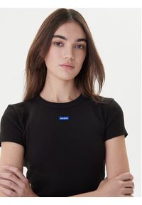 Hugo T-Shirt Baby 50510749 Czarny Slim Fit. Kolor: czarny. Materiał: bawełna #5