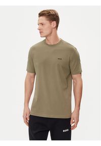 BOSS - Boss T-Shirt 50506373 Khaki Regular Fit. Kolor: brązowy. Materiał: bawełna #1