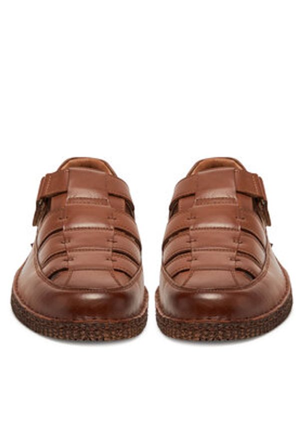 Go Soft Sandały DANY-02 MI18 Brązowy. Kolor: brązowy. Materiał: skóra