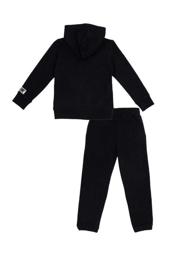 LEONE 1947 APPAREL - Dres dziewczęcy Welcome Back z kapturem i zamkiem błyskawicznym. Okazja: na uczelnię. Kolor: czarny. Materiał: dresówka. Styl: sportowy