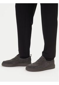 Clarks Półbuty Polden Moc 26183404 Szary. Kolor: szary. Materiał: skóra, zamsz #7