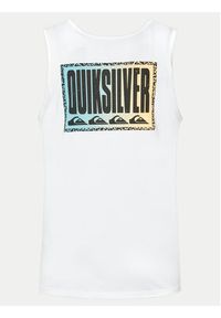 Quiksilver Tank top Long Fade EQYZT07663 Biały Regular Fit. Kolor: biały. Materiał: bawełna