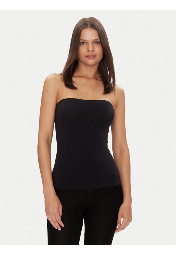 Wolford Top Fatal 50799 Czarny Slim Fit. Kolor: czarny. Materiał: syntetyk