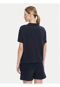 TOMMY HILFIGER - Tommy Hilfiger Polo WW0WW44512 Granatowy Relaxed Fit. Typ kołnierza: polo. Kolor: niebieski. Materiał: bawełna, lyocell #5