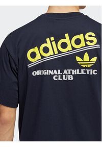 Adidas - adidas T-Shirt Athletic Club HI2972 Granatowy Regular Fit. Kolor: niebieski. Materiał: bawełna #5