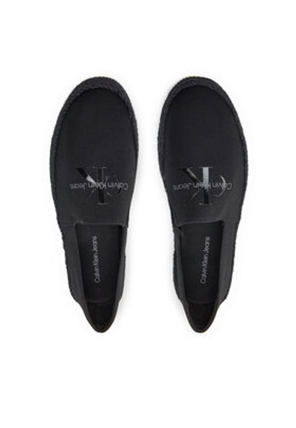 Calvin Klein Jeans Espadryle Espadrille Slipon Ml YM0YM00935 Czarny. Kolor: czarny. Materiał: materiał