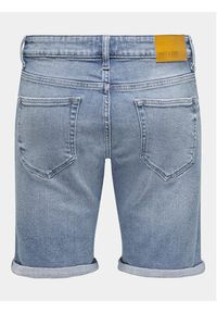 Only & Sons Szorty jeansowe Ply 22028772 Niebieski Slim Fit. Kolor: niebieski. Materiał: bawełna #8