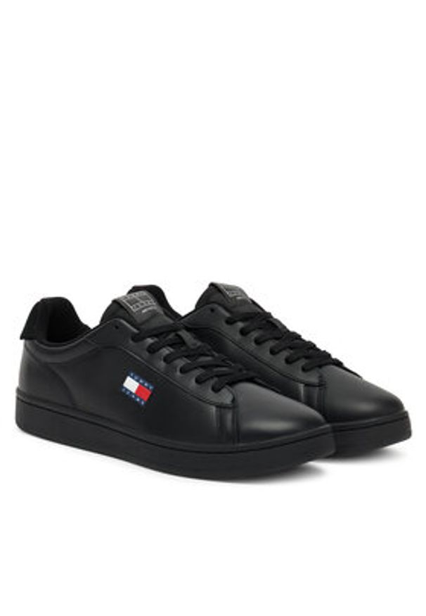Tommy Jeans Sneakersy Archive '98 EM0EM01596 Czarny. Kolor: czarny. Materiał: skóra