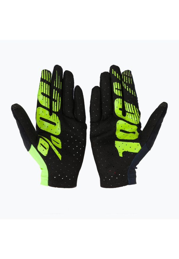 Rękawiczki rowerowe 100% Celium. Kolor: czarny, wielokolorowy, żółty. Sport: kolarstwo