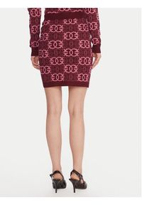 Pinko - PINKO Spódnica mini Bang Bang 106040 A2YD Bordowy Slim Fit. Kolor: czerwony. Materiał: wiskoza #4