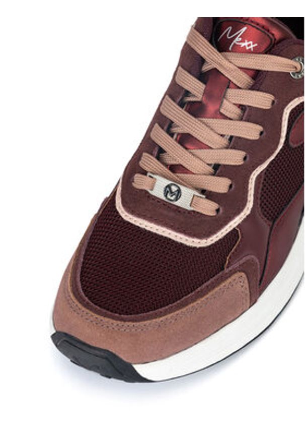 MEXX Sneakersy MI001008943W Bordowy. Kolor: czerwony. Materiał: skóra, zamsz