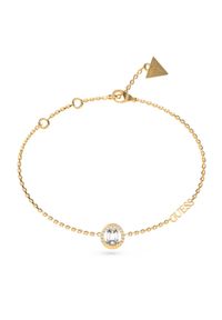 Guess Bransoletka JUBB0465 3JW Złoty. Materiał: metalowe. Kolor: złoty