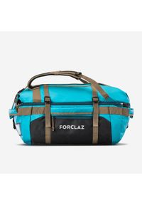 FORCLAZ - Torba trekkingowa Forclaz Duffel 500 Extend 40-60 litrów. Kolor: wielokolorowy, szary, niebieski. Materiał: tkanina, materiał #1