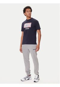 Napapijri T-Shirt S-Drapeau Ss NP0A891K Granatowy Regular Fit. Kolor: niebieski. Materiał: bawełna