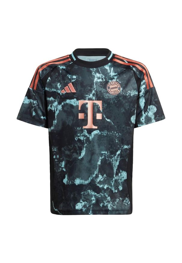 Adidas - Koszulka FC Bayern 24/25 Away Kids. Kolor: czarny. Materiał: materiał
