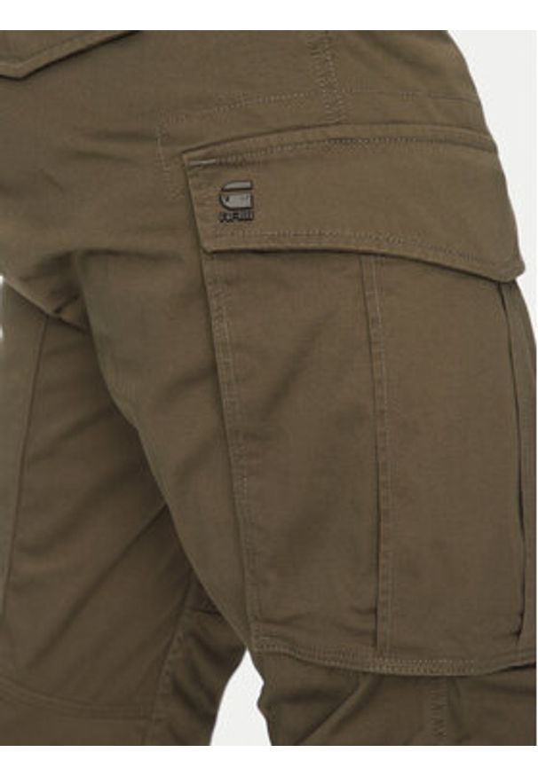 G-Star RAW - G-Star Raw Spodnie materiałowe Rovic D02190-5126 1260 Zielony Regular Fit. Kolor: zielony. Materiał: syntetyk