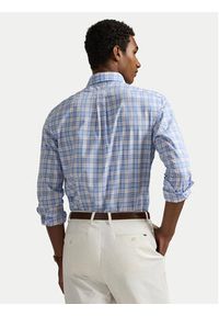 Polo Ralph Lauren Koszula 710968937001 Błękitny Custom Fit. Typ kołnierza: polo. Kolor: niebieski. Materiał: bawełna #5