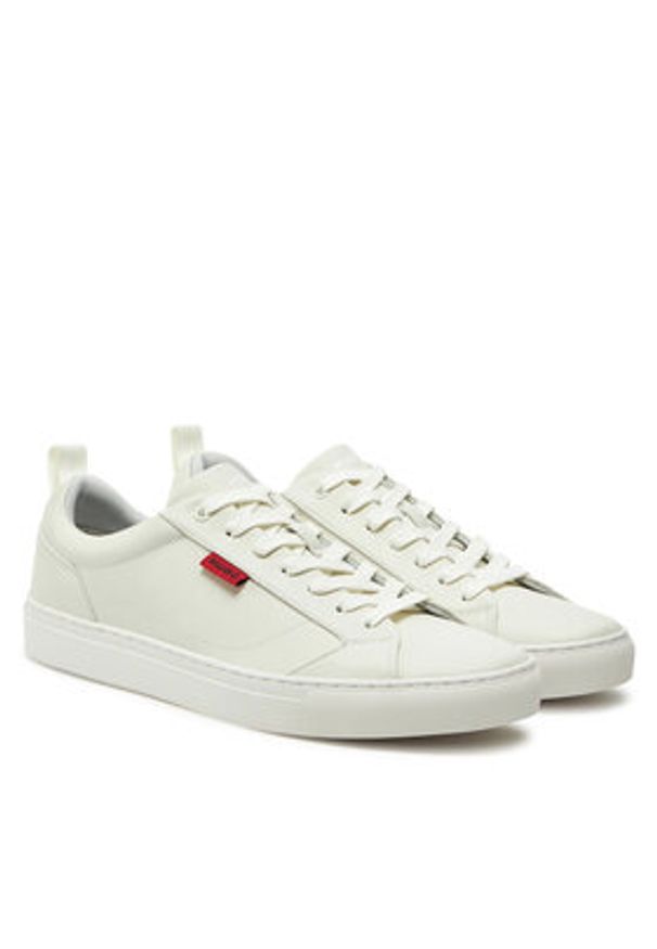 Hugo - HUGO Sneakersy Morrie 50541210 10271108 01 Biały. Kolor: biały. Materiał: skóra