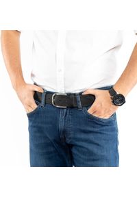 Tom Tailor - TOM TAILOR MĘSKI PASEK SKÓRZANY KLASYCZNY SKÓRA TG1022R13/790 40mm Gürtel Q.2081 0790 BLACK. Materiał: skóra. Wzór: paski, gładki. Styl: klasyczny #3