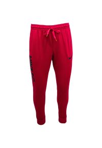 Spodnie sportowe męskie Nike FC Drifit. Kolor: wielokolorowy. Materiał: poliester, dresówka, materiał. Technologia: Dri-Fit (Nike)