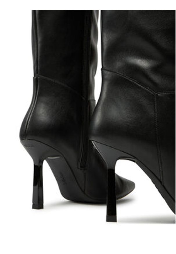 Hugo - HUGO Kozaki Katniss 50529833 Czarny. Kolor: czarny. Materiał: skóra