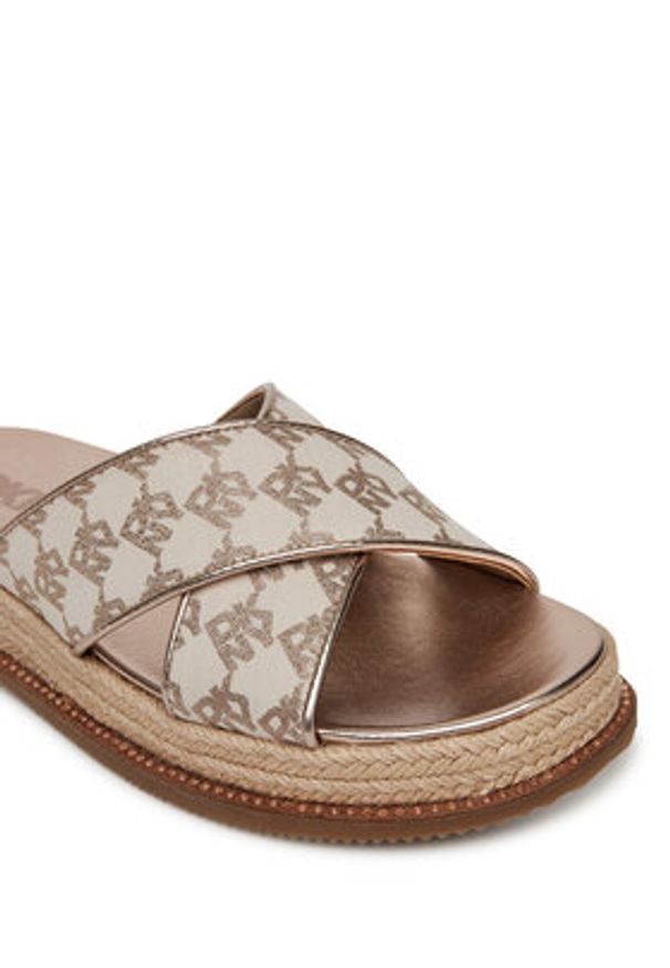 DKNY Espadryle K1564874 Beżowy. Kolor: beżowy. Materiał: materiał