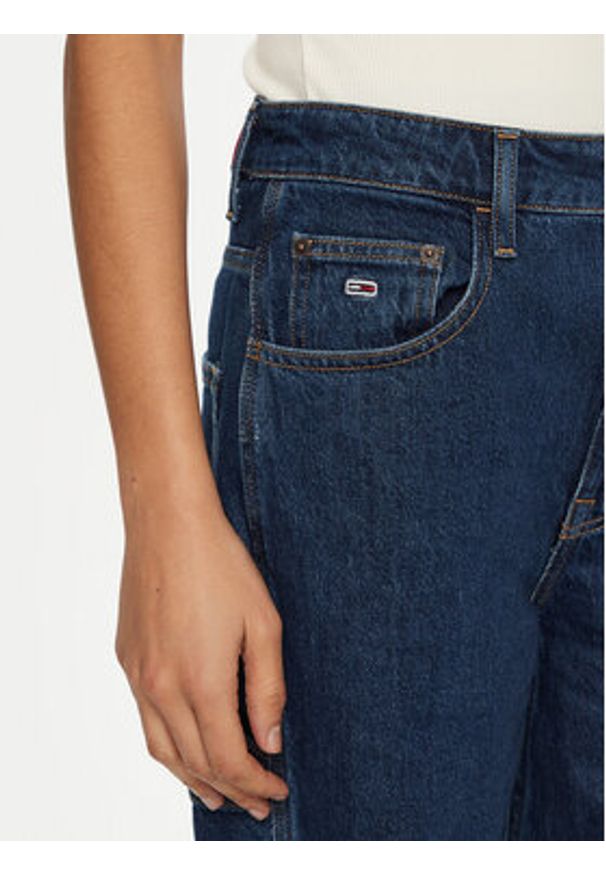 Tommy Jeans Jeansy Mia DW0DW20460 Granatowy Relaxed Fit. Kolor: niebieski