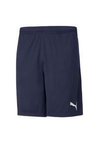 Puma - Męskie Treningowe Spodenki Piłkarskie. Kolor: niebieski. Sport: piłka nożna