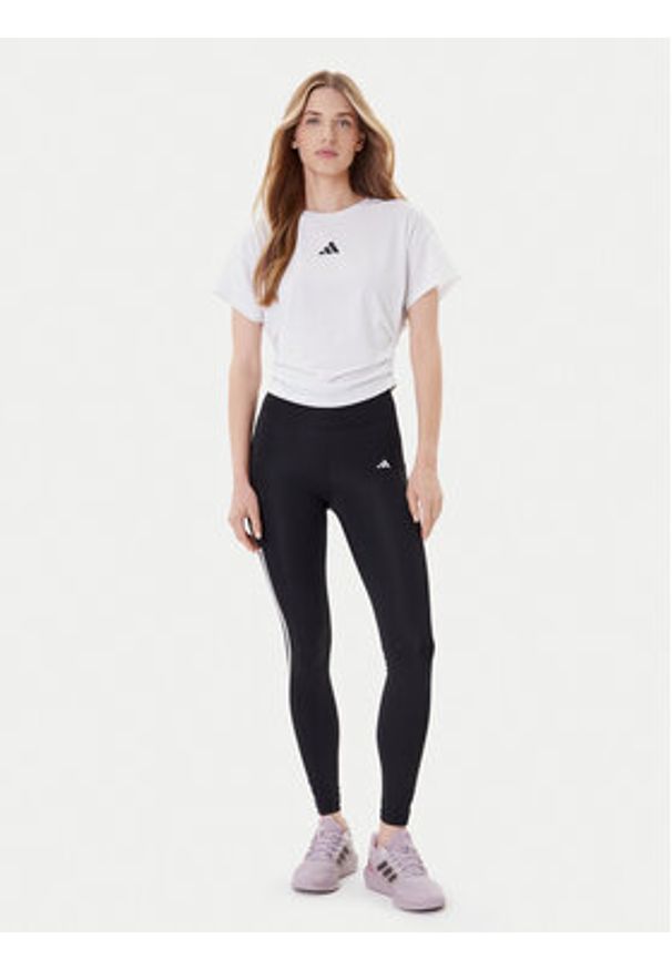 Adidas - adidas T-Shirt Power JX1194 Biały Regular Fit. Kolor: biały. Materiał: syntetyk