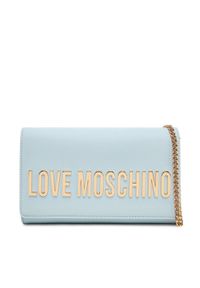 Love Moschino - LOVE MOSCHINO Torebka JC4103PP1MKD0712 Błękitny. Kolor: niebieski. Materiał: skórzane #1