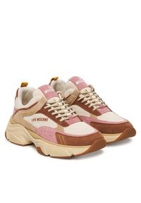 Love Moschino - LOVE MOSCHINO Sneakersy JA15426G1OIQ511A Kolorowy. Materiał: skóra. Wzór: kolorowy #2