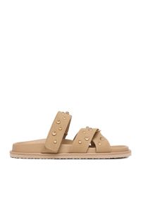 DeeZee Klapki CEO-LB-P2132 Beżowy. Kolor: beżowy. Materiał: skóra #1