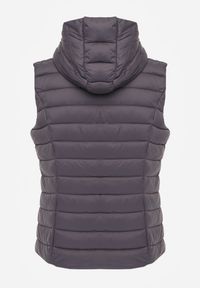 Renee - Szara Przejściowa Kamizelka z Pikowaniem i Kapturem Neatwenna. Okazja: na co dzień. Typ kołnierza: kaptur. Kolor: szary. Materiał: jeans. Styl: elegancki, sportowy, casual #6