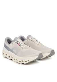 On Buty do biegania Cloudmonster 1 3MF30742143 Beżowy. Kolor: beżowy. Materiał: materiał #3