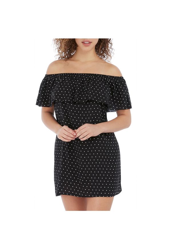 FREYA ACTIVE - Sukienka damska Freya Jewel cove. Kolor: czarny. Typ sukienki: sportowe. Styl: sportowy