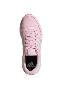 Adidas - Buty adidas Run 50s W IG6559 różowe. Okazja: na co dzień. Zapięcie: sznurówki. Kolor: różowy. Materiał: guma, syntetyk, materiał. Szerokość cholewki: normalna. Model: Adidas Cloudfoam. Sport: bieganie #10