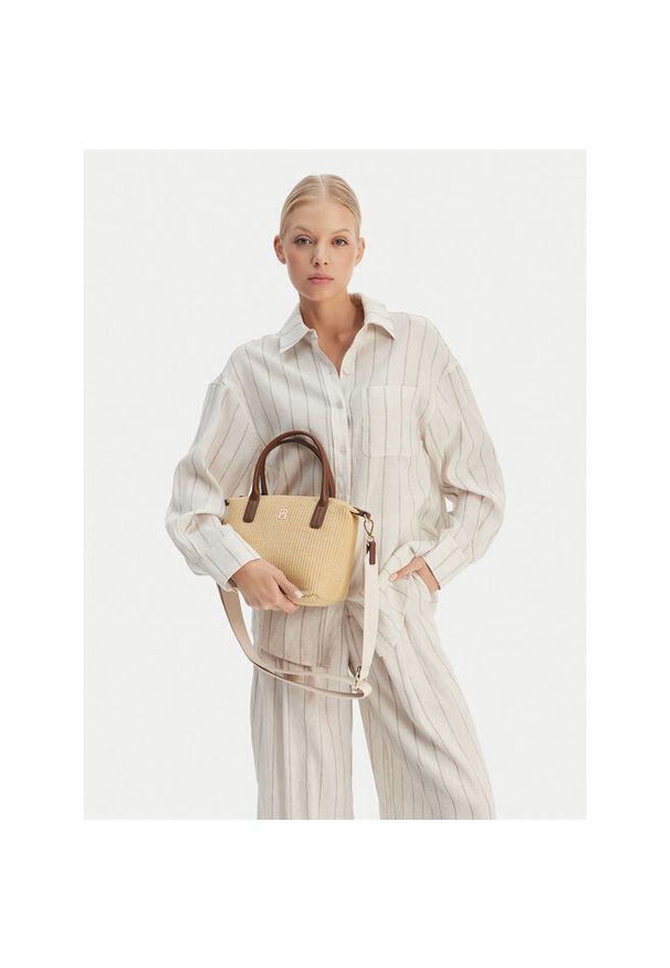 TOMMY HILFIGER - Torebka Tommy Hilfiger. Kolor: beżowy