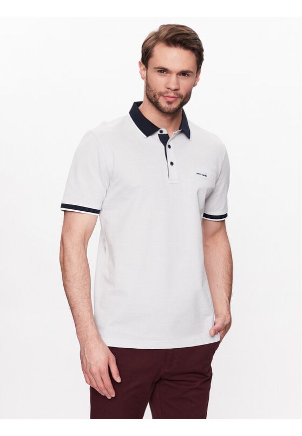 Pierre Cardin Polo C5 20514/000/2031 Szary Regular Fit. Typ kołnierza: polo. Kolor: szary. Materiał: bawełna