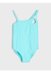 Sinsay - Strój kąpielowy jednoczęściowy z dekoracyjnymi ramiączkami - zielony. Kolor: zielony #1