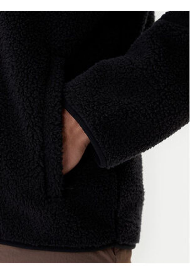 Adidas - adidas Polar Trefoil Essentials Teddy JV7676 Czarny Loose Fit. Kolor: czarny. Materiał: syntetyk