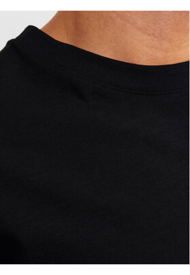 Jack & Jones - Jack&Jones T-Shirt Lafayette 12250435 Czarny Standard Fit. Kolor: czarny. Materiał: bawełna