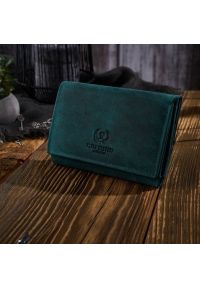 Zestaw prezentowy PAOLO PERUZZI ZUP-74-GR skóra zielony. Kolor: zielony. Materiał: skórzane. Styl: casual, retro, vintage #1