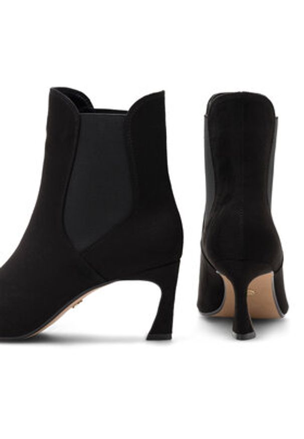 Nine West Botki LATEEF JF2147-1 Czarny. Kolor: czarny. Materiał: materiał
