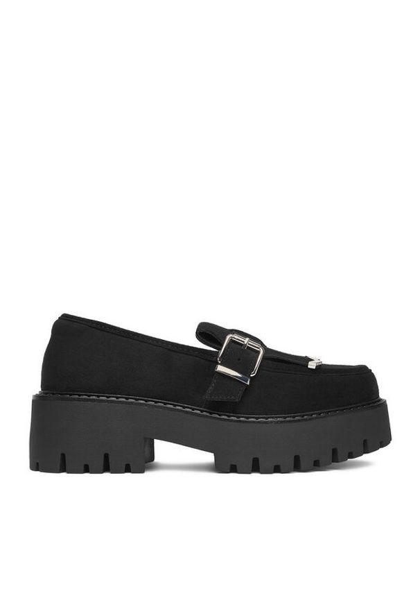 DeeZee Loafersy CEO-HY6688001-1 Czarny. Kolor: czarny. Materiał: materiał